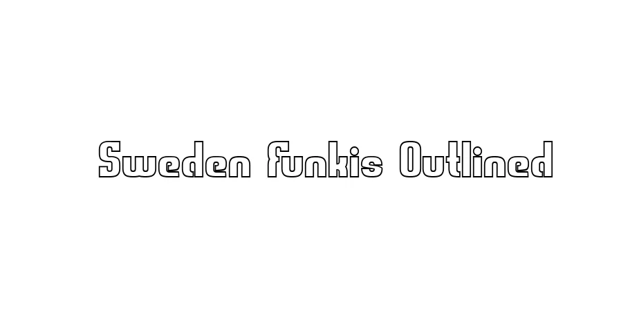 Fonte Sweden Funkis Outlined