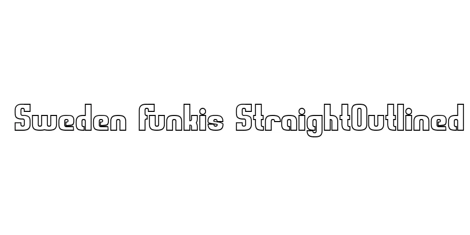 Fonte Sweden Funkis StraightOutlined