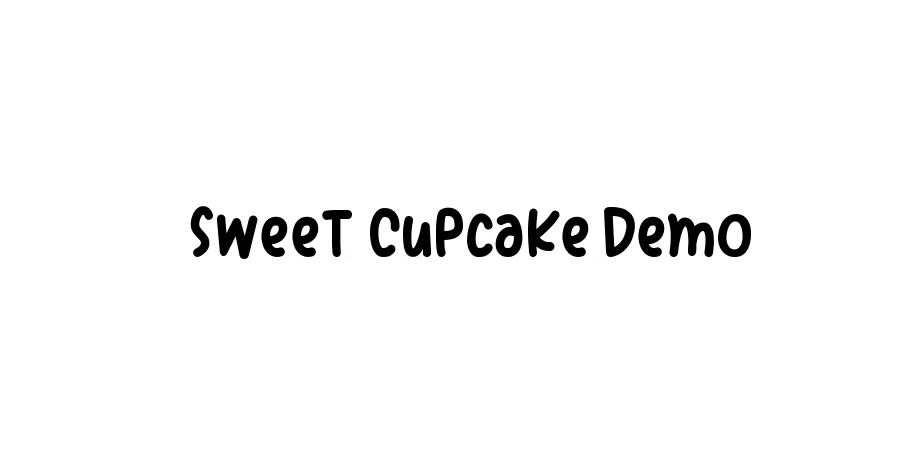 Fonte Sweet Cupcake Demo