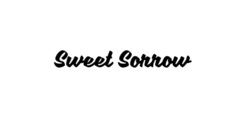 Fonte Sweet Sorrow