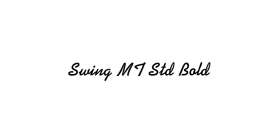 Fonte Swing MT Std Bold