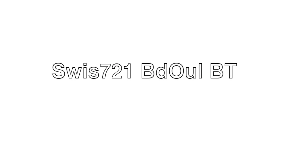 Fonte Swis721 BdOul BT