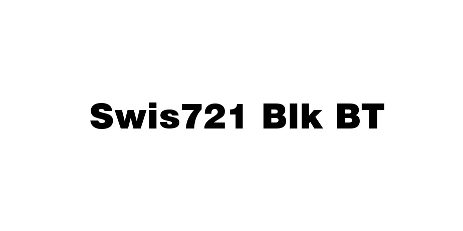 Fonte Swis721 Blk BT