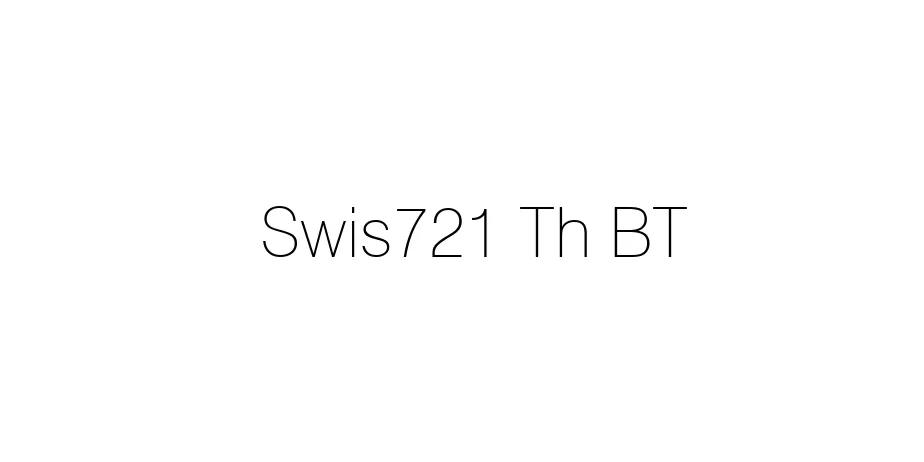 Fonte Swis721 Th BT