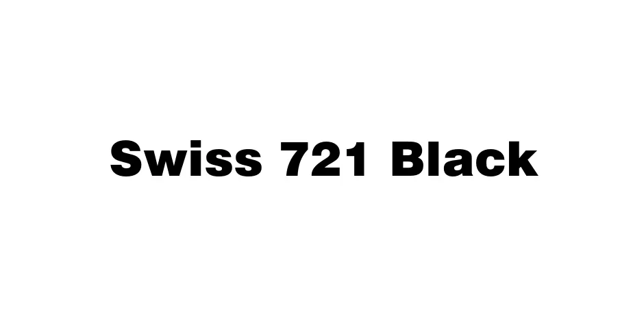 Fonte Swiss 721 Black