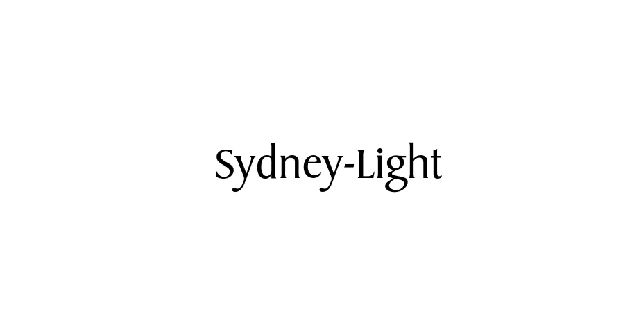Fonte Sydney-Light