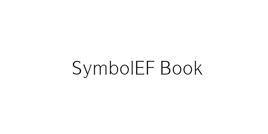 Fonte SymbolEF Book