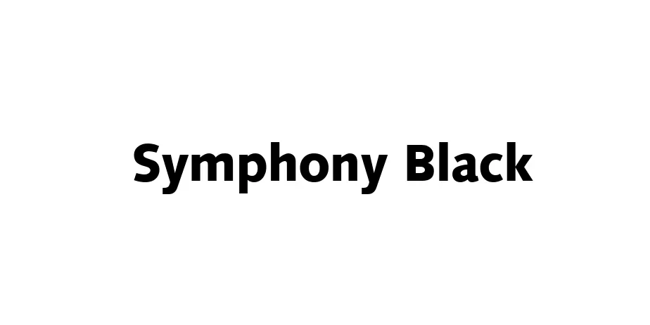 Fonte Symphony Black
