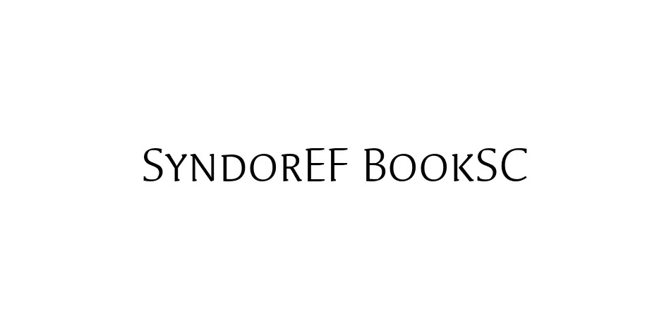 Fonte SyndorEF BookSC