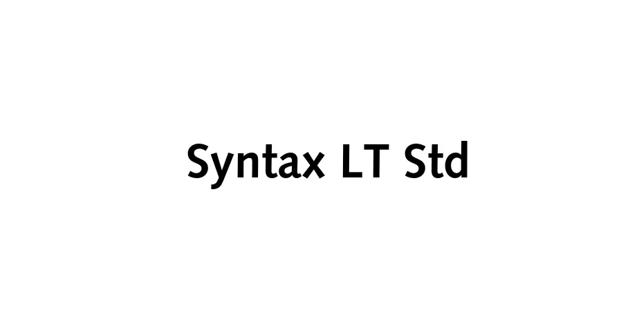 Fonte Syntax LT Std