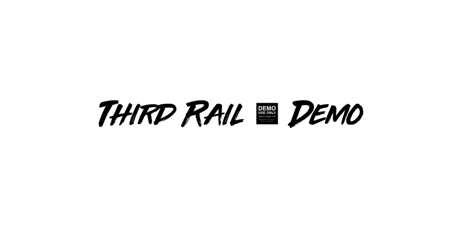 Fonte Third Rail - Demo