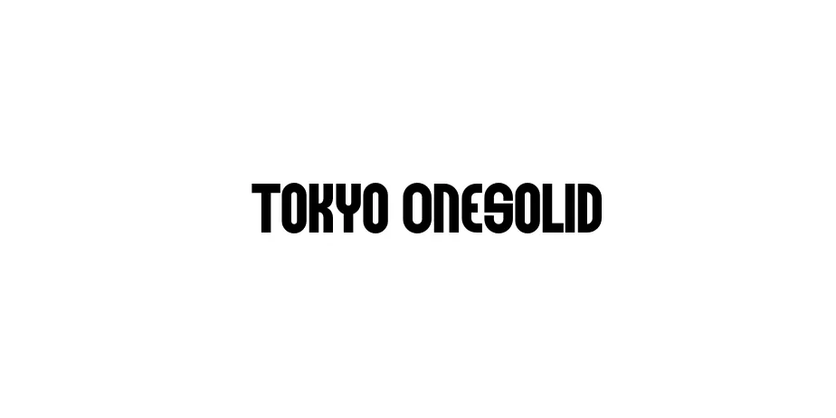 Fonte Tokyo OneSolid