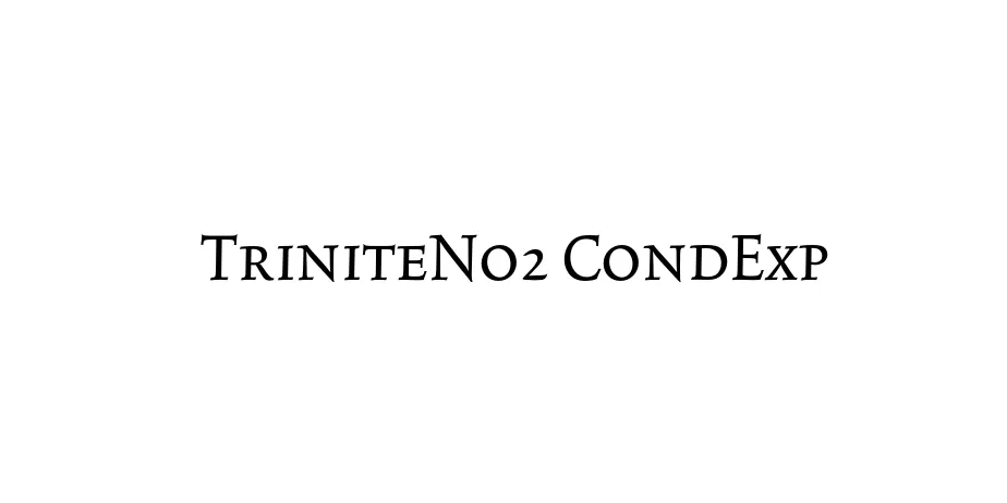 Fonte TriniteNo2 CondExp