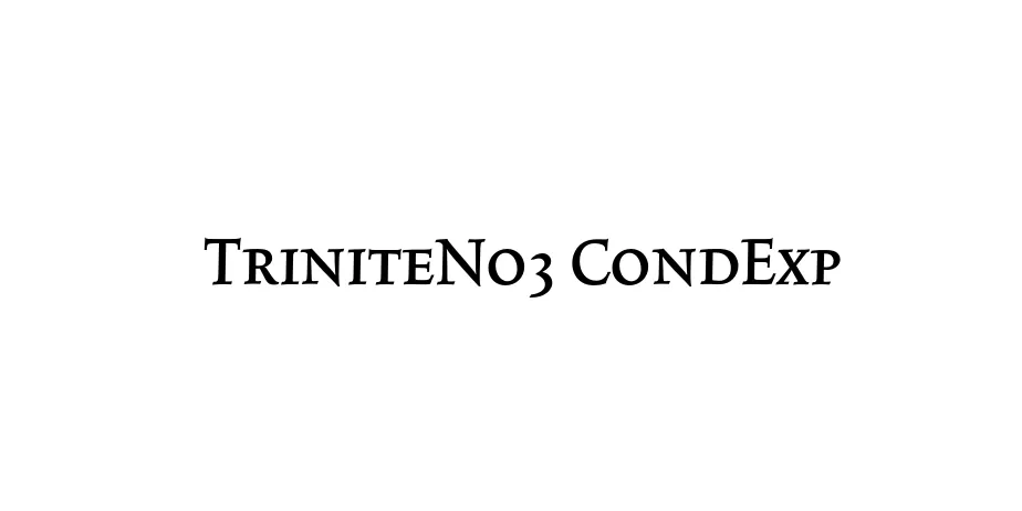 Fonte TriniteNo3 CondExp