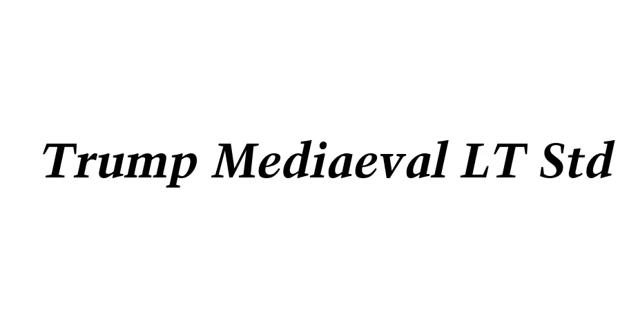 Fonte Trump Mediaeval LT Std