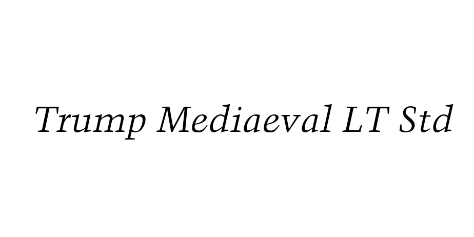 Fonte Trump Mediaeval LT Std