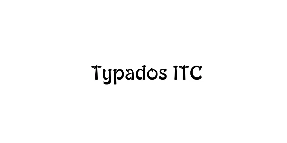 Fonte Typados ITC