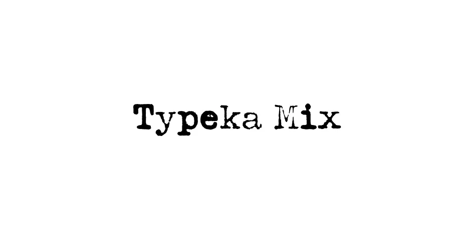 Fonte Typeka Mix