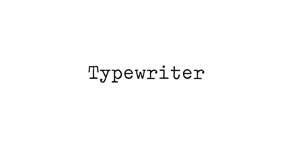 Fonte Typewriter