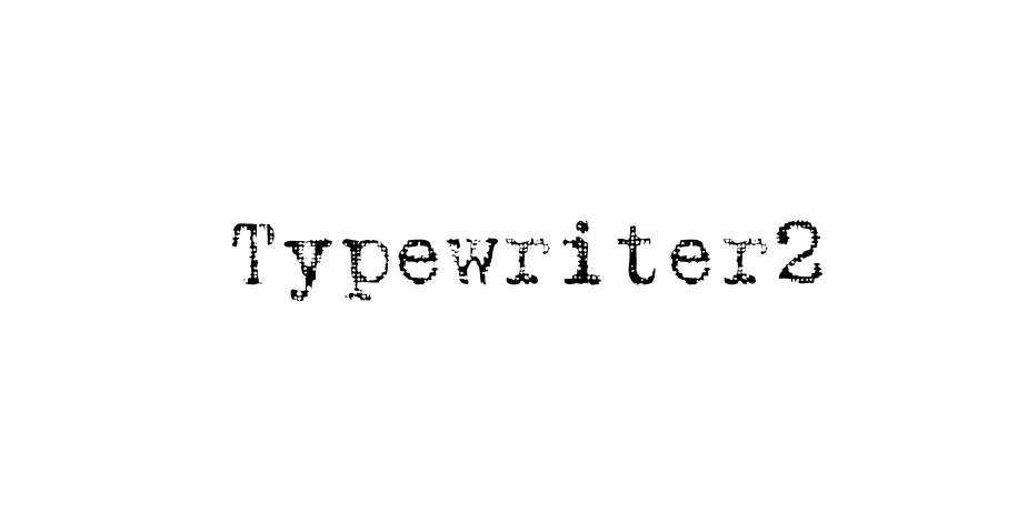 Fonte Typewriter2