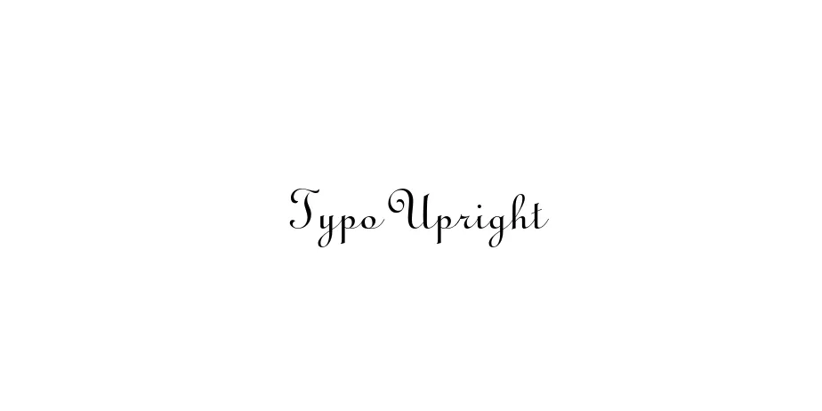 Fonte Typo Upright