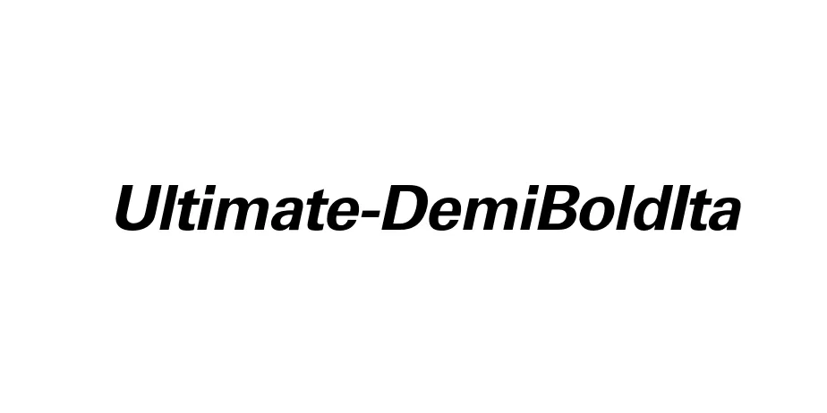 Fonte Ultimate-DemiBoldIta