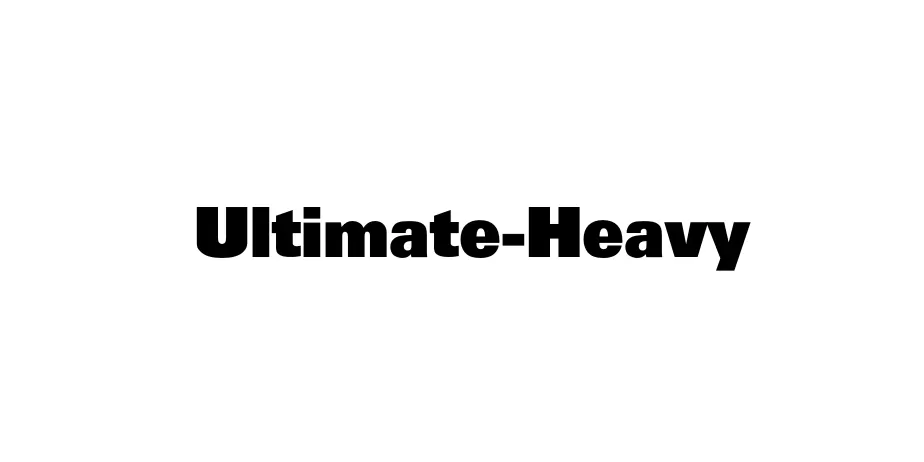 Fonte Ultimate-Heavy