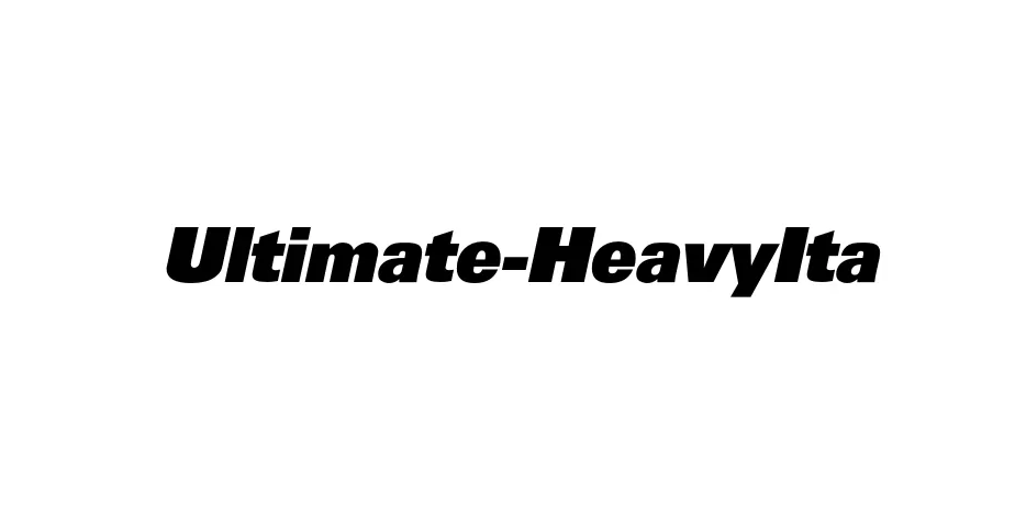 Fonte Ultimate-HeavyIta