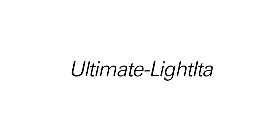 Fonte Ultimate-LightIta