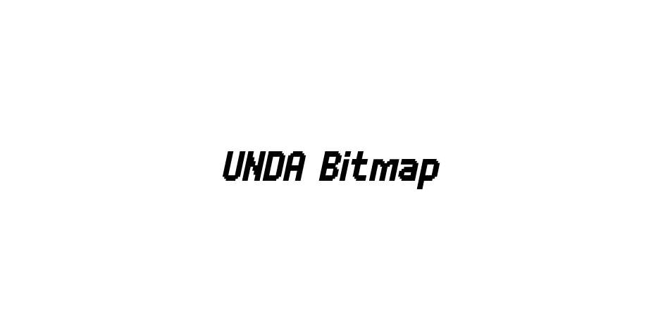 Fonte UNDA Bitmap