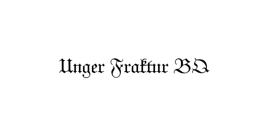 Fonte Unger Fraktur BQ