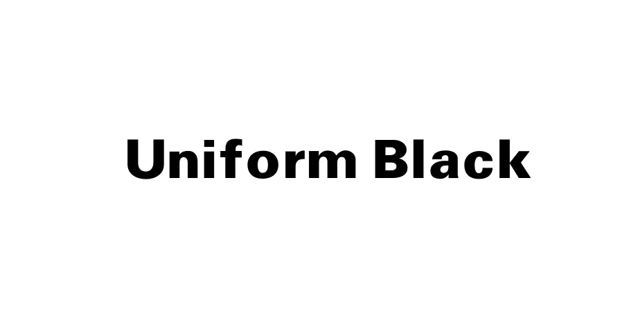 Fonte Uniform Black