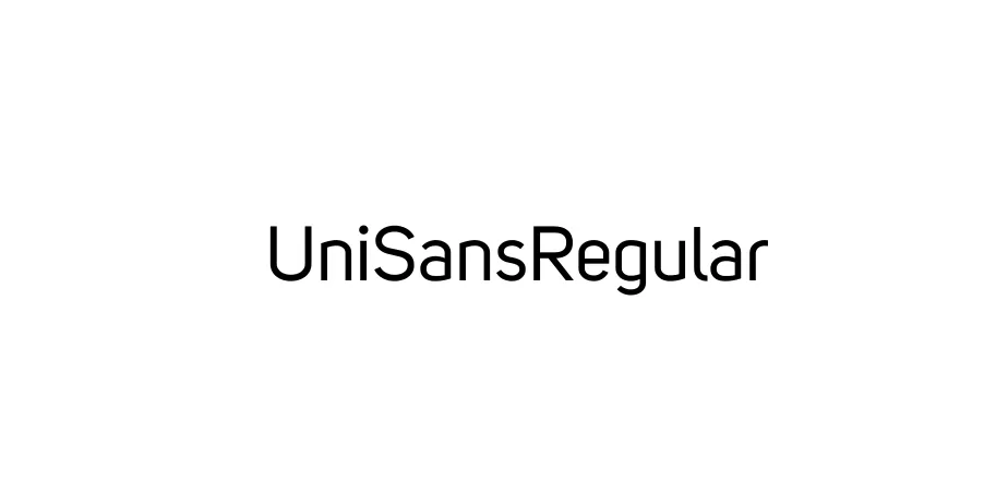 Fonte UniSansRegular