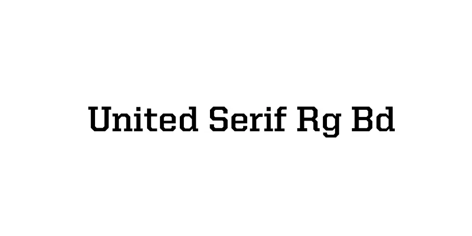 Fonte United Serif Rg Bd