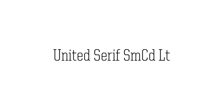 Fonte United Serif SmCd Lt