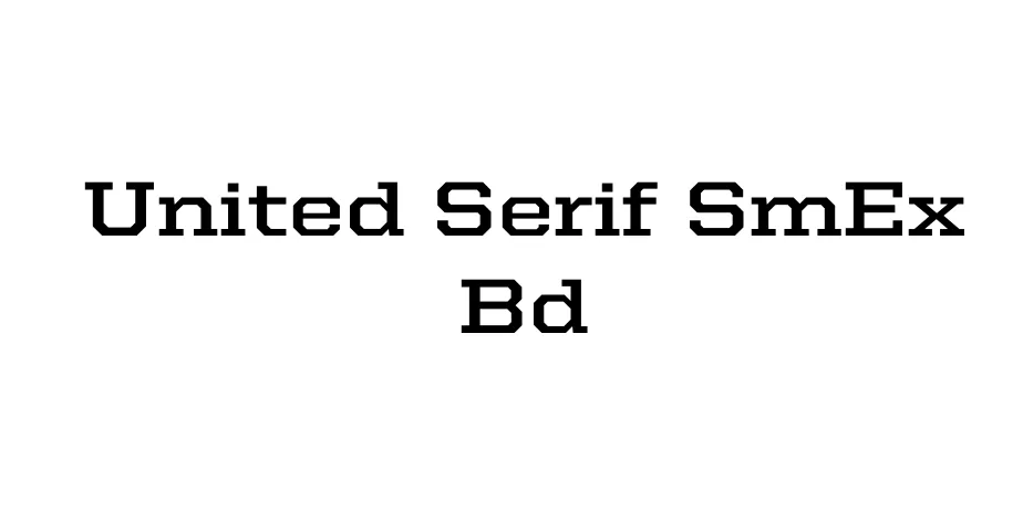 Fonte United Serif SmEx Bd