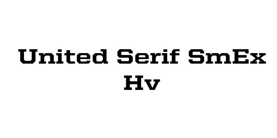 Fonte United Serif SmEx Hv