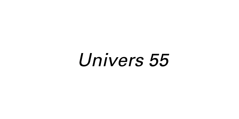 Fonte Univers 55