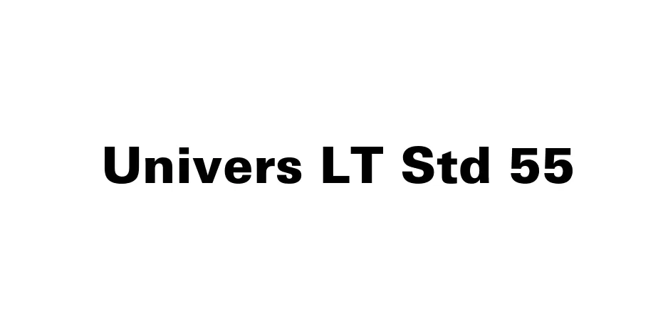 Fonte Univers LT Std 55