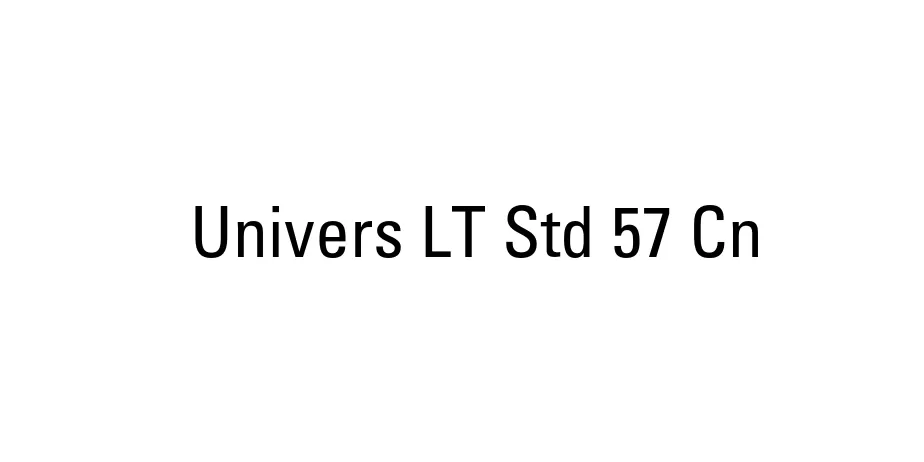 Fonte Univers LT Std 57 Cn