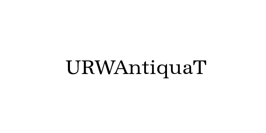 Fonte URWAntiquaT