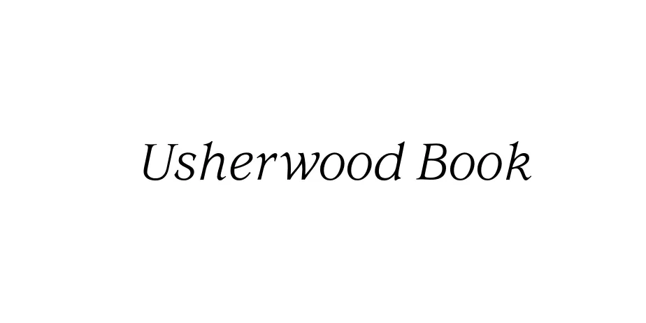 Fonte Usherwood Book