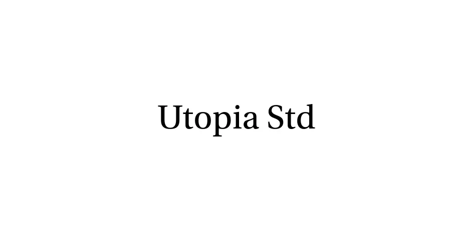 Fonte Utopia Std