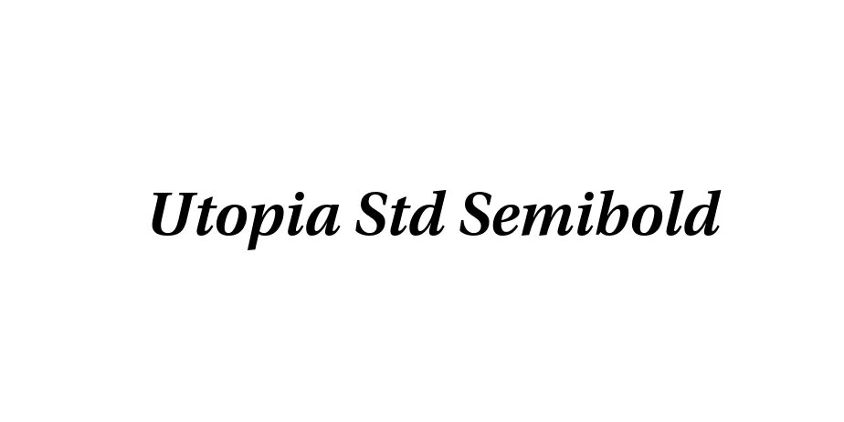 Fonte Utopia Std Semibold