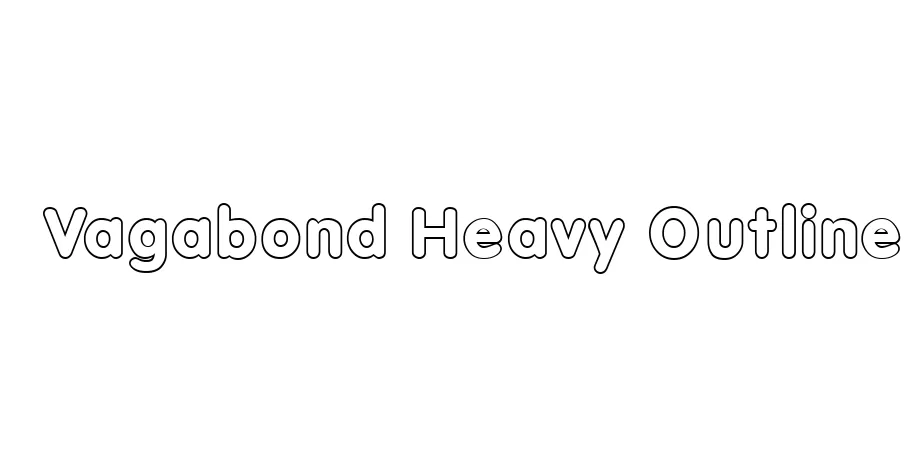 Fonte Vagabond Heavy Outline