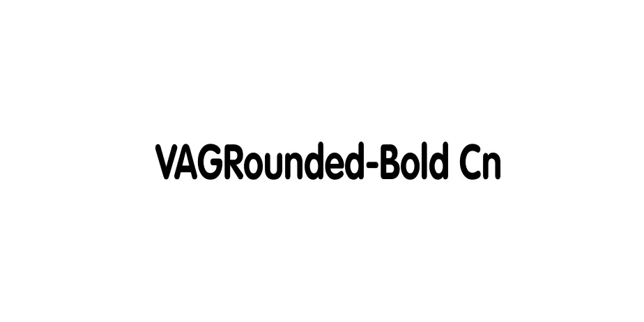 Fonte VAGRounded-Bold Cn