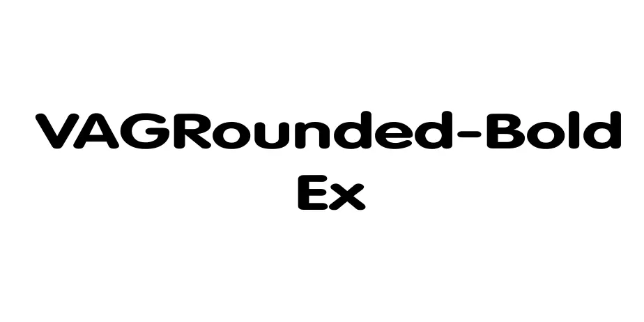 Fonte VAGRounded-Bold Ex