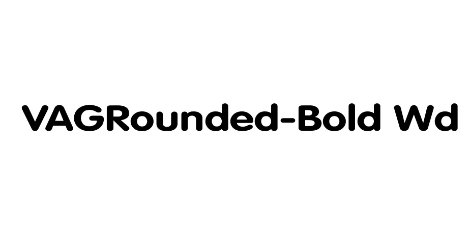 Fonte VAGRounded-Bold Wd