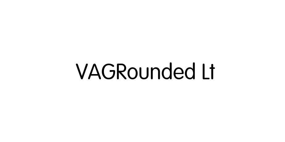 Fonte VAGRounded Lt