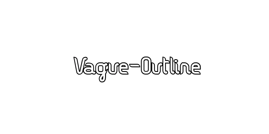 Fonte Vague-Outline